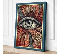 Hypnotic Gaze Graphic Art Canvas Wall Art Print 30x20 Inch (76 x 51 cm)