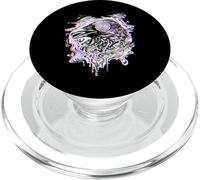 Hypnotic Glitch Raven Trippy Vaporwave Techno Rave EDM PopSockets PopGrip for MagSafe