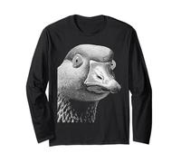 Hypnotic Goose Weird Eyes Horror Weirdcore Spooky Halloween Long Sleeve T-Shirt