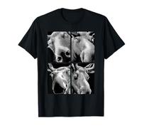 Hypnotic Moose Weird Eyes Horror Weirdcore Spooky Halloween T-Shirt