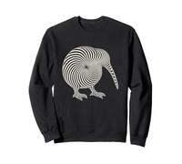 Hypnotic Op Art Kiwi Spiral Sweatshirt