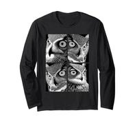 Hypnotic Owls Weird Eyes Horror Weirdcore Spooky Halloween Long Sleeve T-Shirt