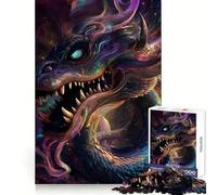 Hypnotic Space Dragon 1000-piece Puzzle for Teenagers Reason Skill Stress Relief Enjoyable Challenge Home Accent (38x26cm)