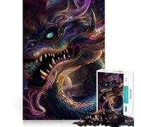 Hypnotic Space Dragon 1000-piece Puzzle for Teenagers Reason Skill Stress Relief Enjoyable Challenge Home Accent (38x26cm)
