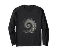 Hypnotic Spiral Geometry DesignAbstract Optical Illusion Art Long Sleeve T-Shirt
