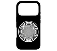 Hypnotic Spiral Trippy White Spiral Swirl Hypnosis Case for iPhone 17 Pro