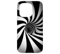 Hypnotic Spiral Tunnel Optical Illusion Case for iPhone 15 Pro