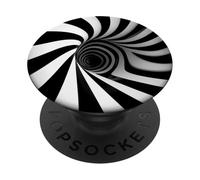 Hypnotic Spiral Tunnel Optical Illusion PopSockets Adhesive PopGrip