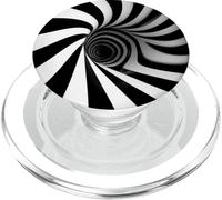 Hypnotic Spiral Tunnel Optical Illusion PopSockets PopGrip for MagSafe