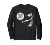 Hypnotic Spiral Turntable Graphic - DJs and Vinyl Fan Long Sleeve T-Shirt