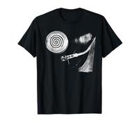 Hypnotic Spiral Turntable Graphic - DJs and Vinyl Fan T-Shirt