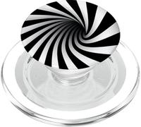 Hypnotic Swirl Optical Illusion Vortex PopSockets PopGrip for MagSafe