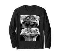 Hypnotic Turkeys Weird Eyes Horror Weirdcore Odd Halloween Long Sleeve T-Shirt