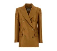Hypnotic Wool Silk Jacket - female - Zimmermann - Blazers - Brown - XS - Jackets XS