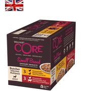 Wellness CORE Small Breed Savoury Medleys, Wet Dog Food Small Dogs, Dog Food Wet Smaller Breed, Grain Free, High Meat Content, Butcher Selection Mix, 6 X 85 G