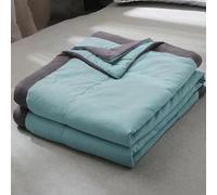 Hypoallergenic Cool-Fiber Summer Quilt | Machine Washable & Ultra-Soft | 150x100cm for Hot Sleepers, Sofa & Travel