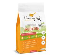 Hypoallergenic Dry Cat Food with Insect Protein by I love my cat - 1,2 kg. Ideal Grain Free Dry Cat Food for Cat with Food Allergies. Supports Digestive Health and Skin & Coat Condition