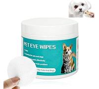 Hypoallergenic Pet Eye Cleaning Wipes to Remove Tear Stains,Crust & Discharge - Perfect for Pets Daily Care - Helps with Itching an Dryness - Pre-Soaked Soft Non-Woven Wipes Pet Eye Wipes 100 pcs/pack