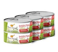 Hypoallergenic Wet Cat Food with Insect Protein by I love my cat NATURAL CAT FOOD - 6x100g. Grain Free Wet Cat Food for Cats with Sensitive Stomachs. Convenient Set for Freshness and Portion Control