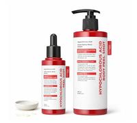 Hypochlorous Acid Exfoliating Serum For Daily Skincare Users, Pore Care Routine After Cleansing, Gentle Rice Peel Shot For Oily Look And Smoother Feel (80+280 ml)