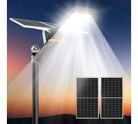 HYPOW 1200W Solar Street Lights Outdoor Motion Sensor with 888 LED Super Bright Lamp 300000lm Dusk to Dawn Solar Flood Light with Remote Control, IP67 Waterproof Security Light for Garden, Street