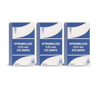 Hypromellose Lubricating Eye Gel for Dry, Tired Eyes - Intensive Lubrication & Moisturising Formulation for Daily Eye Care Routine - Immediate Eye Hydration | 3 x10 ml Pack | SterlingSquare