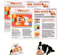 HYPYXUS 2026 New Newspaper Dog Toy, Indestructible Crinkle Plush Chew Toy, Washable Bite-Resistant Interactive Pet Play Toys for Puppies, Small & Medium Dogs, Poodle, Teddy, Terrier (2big)
