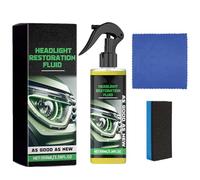 HYPYXUS Automotive Headlamp Restoration Fluid, Headlight Restoration Kit - 100ml Car Polish, Restore Oxidized & Yellowed Headlights with Crystalline Coating, Anti-Blur Refurbisher (1Pcs)