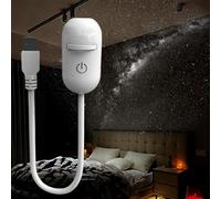 HYPYXUS Galaxy Projector, 2-in-1 Starry Sky Projector & Night Light, 360° Adjustable LED Space Galaxy Lamp, Milky Way Mood Lighting, HD Image Star Projectors for Bedroom Hallway Ceiling Decor (12Pcs)