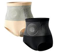 HYPYXUS Thermogenic Fat-Burning Sculpting Shorts, 4-in-1 Micro-Particle Sculpting & Fat-Burn Shorts, High Waisted Tummy Control Body Shaper Firming Butt Lifting Yoga Pants Shapewear (2PcsA,M)