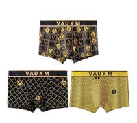 HYPYXUS VAUKM Men's Luxury Magnetic Breathable Briefs, Magnetic Energetic Massage Underwear, Soft Comfortable Underwear Boxer Briefs, Quick Dry Golden Underwears, Improving Male Power (C,L)