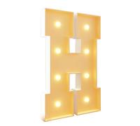 HYQFSAD DIY Marquee Letters LED Giant Light Up Letters Mosaic Marquee Letters Light for Birthday Wedding Party, Pre-cut Foam Board Set with LED Bulbs for New Year Anniversary(Letter H,70cm/2.3FT)