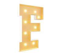 HYQFSAD DIY Marquee Letters LED Giant Light Up Letters Mosaic Marquee Letters Light for Birthday Wedding Party, Pre-cut Foam Board Set with LED Bulbs for New Year Anniversary(Letter F,70cm/2.3FT)