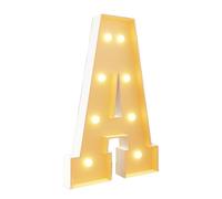 HYQFSAD DIY Marquee Letters LED Giant Light Up Letters Mosaic Marquee Letters Light for Birthday Wedding Party, Pre-cut Foam Board Set with LED Bulbs for New Year Anniversary(Letter A,120cm/4FT)