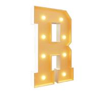 HYQFSAD DIY Marquee Letters LED Giant Light Up Letters Mosaic Marquee Letters Light for Birthday Wedding Party, Pre-cut Foam Board Set with LED Bulbs for New Year Anniversary(Letter R,70cm/2.3FT)