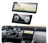 HYQHYX For Hyundai For Tucson 2022 2023 Car 10.25INCH GPS Navigation Protective Film LCD Screen Anti-scratch Film Tempered Glass Protector Car Navigation Screen Protector(GPS and Dashboard)