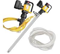 HYQNG Electric Oil Barrel Pump, 130L/min Large Suction Fuel Drum Pump, 1000W Battery Powered Oil Transfer Pump, 3 Adjustable Speed Diesel Transfer Pump, Liquid Transfer Pump for High Viscosity Liquid