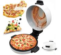 HYQNG Electric Pizza Oven, 12 Inch Portable Pizza Maker, 2000w Indoor Pizza Oven, Double-Sided Nonstick Pizza Maker For Home, 220°C Rapid Heating, Table Top Pizza Oven,Arabic Bread Maker