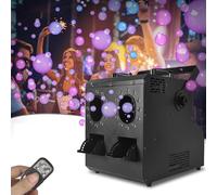 HYQNG Fog Bubble Machine, RGB LED Smoke Bubble Maker, 900W Smoke Bubbles Machine with Remote DMX Effect for Indoor Outdoor Halloween Holiday Wedding Birthday Party