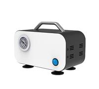 HYQNG Lab Oil Free Vacuum Pump, Fast Pumping Speed of 10 L per Minute, Small Portable Vacuum Pump, 20W Oil Free Motor and Diaphragm Pump,suitable for laboratory