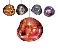 HYQNG Lava Pendant Light, Modern Lava Ball Drop Pendant Lighting, with 200cm Adjustable Lanyard, LED Irregular Glass Hanging Lamps, Ceiling Light for Home Coffee Shop Decor rose gold 20CM