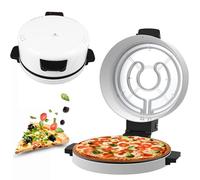 HYQNG Pizza Maker 12 Inch Electric Pizza Oven, 2000w Double-Sided Nonstick Indoor Pizza Oven, 220°C Rapid Heating Electric Pizza Maker,Table Top Pizza Oven Arabic Bread Maker