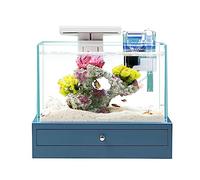 HYQOUKLR Aquarium Aquarium Desktop Small Fish Tank with Base Home Decoration Office Desktop Fish Tank Decorations Ecological Landscape Ornaments Fish Bowl
