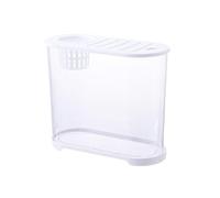 HYQOUKLR Aquarium Desktop Aquarium with White Breathable Multifunctional Lid HD Transparent Small Acrylic Aquarium Goldfish Aquarium Small Fish Breeding Tanks Fish Bowl(32cm*14.4cm*25cm)