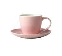 HYQOUKLR China Cup and Saucer,Coffee Cup Teacup, Simple Colored Glaze Flower Tea Mug Ceramic Hand Brewed Coffee Cup and Saucer Gift Box Set(7)