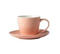 HYQOUKLR China Cup and Saucer,Coffee Cup Teacup, Simple Colored Glaze Flower Tea Mug Ceramic Hand Brewed Coffee Cup and Saucer Gift Box Set(9)