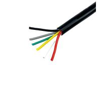 HYQOUKLR Hook up Wire Kit, Trunking Solid Silicone Sheathed Cable 2-8 Cores 18-22 AWG 1/5/10/20 meters(6c-20awg(0.5mm2),5meter)