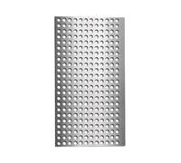 HYQOUKLR Metal Mesh Sheet Screen, 304 Stainless Steel Perforated Sheet, 8mm Holes, Silver, Multiple Sizes(65x300cm)