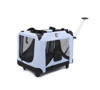 HYQOUKLR pet Luggage, Pet Trolley Case Cat Outing Large Trolley Bag Pet Travel Luggage Large Capacity Cat Bag for Traveling Outdoor(Sky Blue)