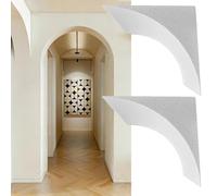 HYQOUKLR Round Doorway Arch, 2 Pcs Premade Foam Arch Kit, White, Multiple Sizes(23x40x40cm)